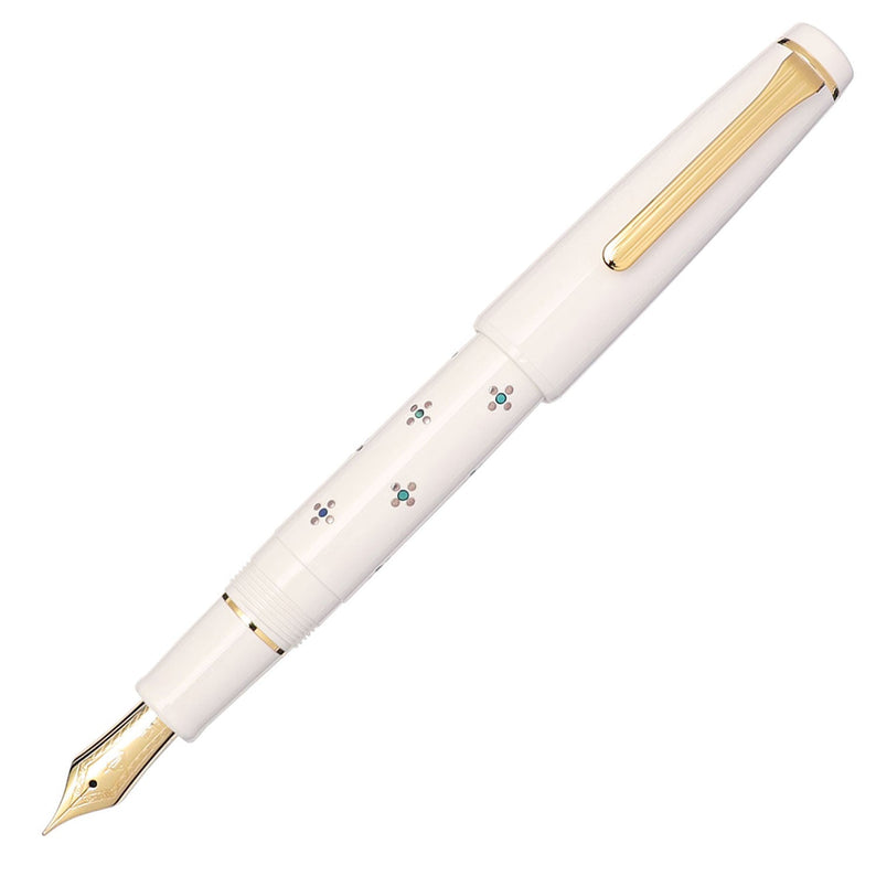 [Sailor Shop Limited Model] Classic Ko Makie Bunbo Fountain Pen Floret dot SV