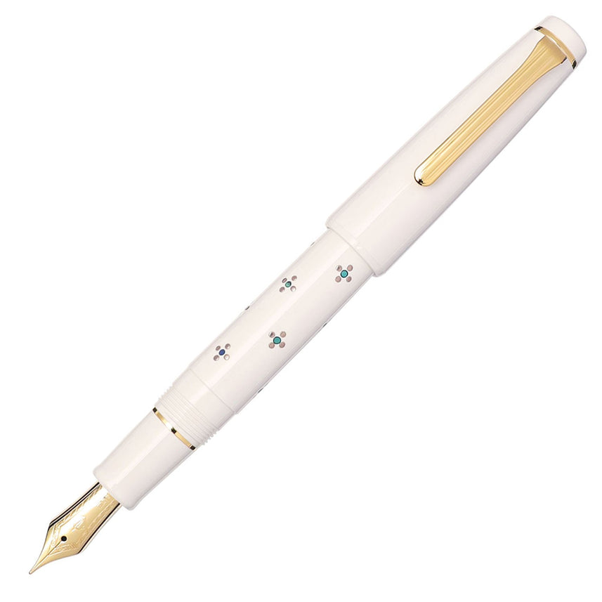 [Sailor Shop Limited Model] Classic Ko Makie Bunbo Fountain Pen Floret dot SV