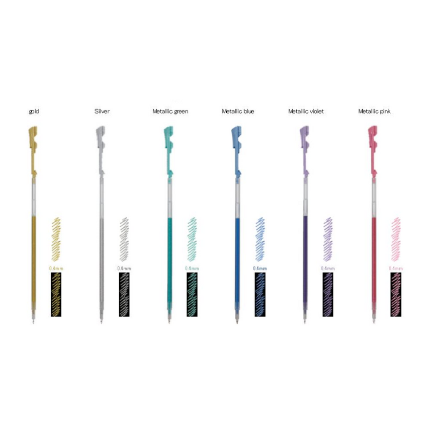Pilot | Refill | 0.4mm | Refill for Hi-Tec-C Coleto Multi Pen | Metallic Colors