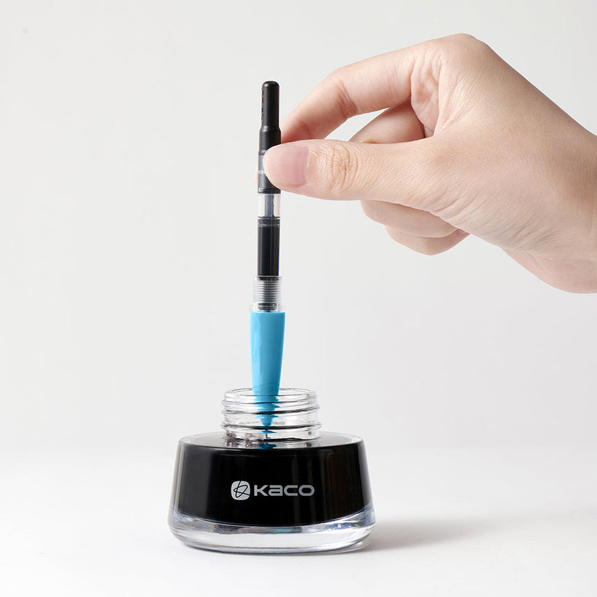 Kaco | Fountain Pens | 0.5mm | Black Ink | Retro | Paper Box Packaging