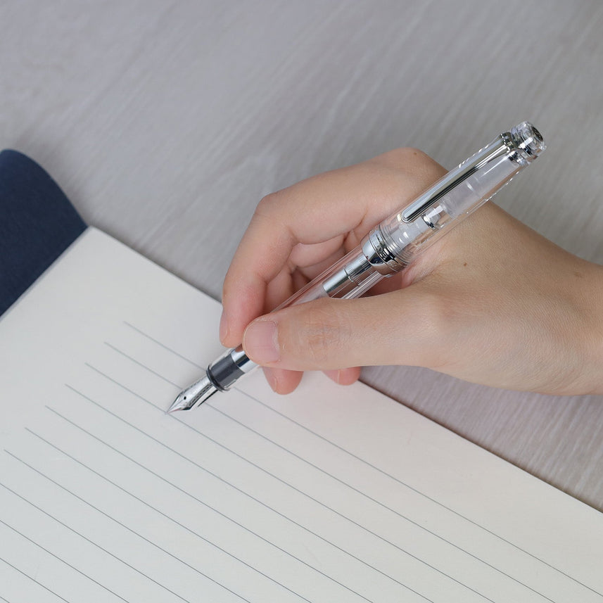 Professional Gear Slim Silver Fountain Pen Demonstrator Model