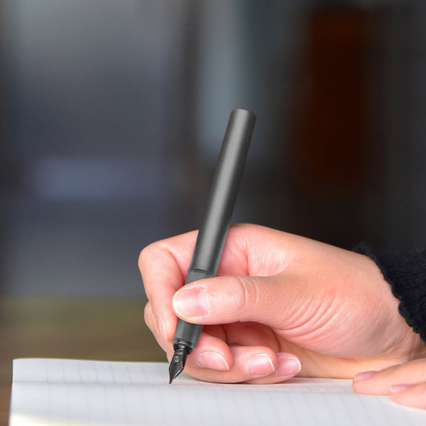 Kaco | Combo Set | Fountain Pen with Bottle Ink | Sky Metal