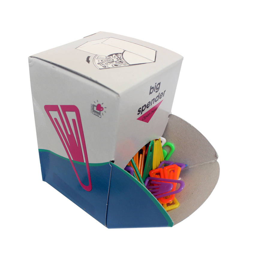 Laurel | Plastikklips | Paper Klips | Pack of 200 Klips | Assorted | 35 mm