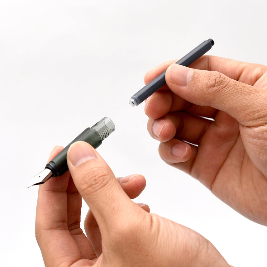 Kaco | Combo Set | Fountain Pen with Bottle Ink | Sky Metal