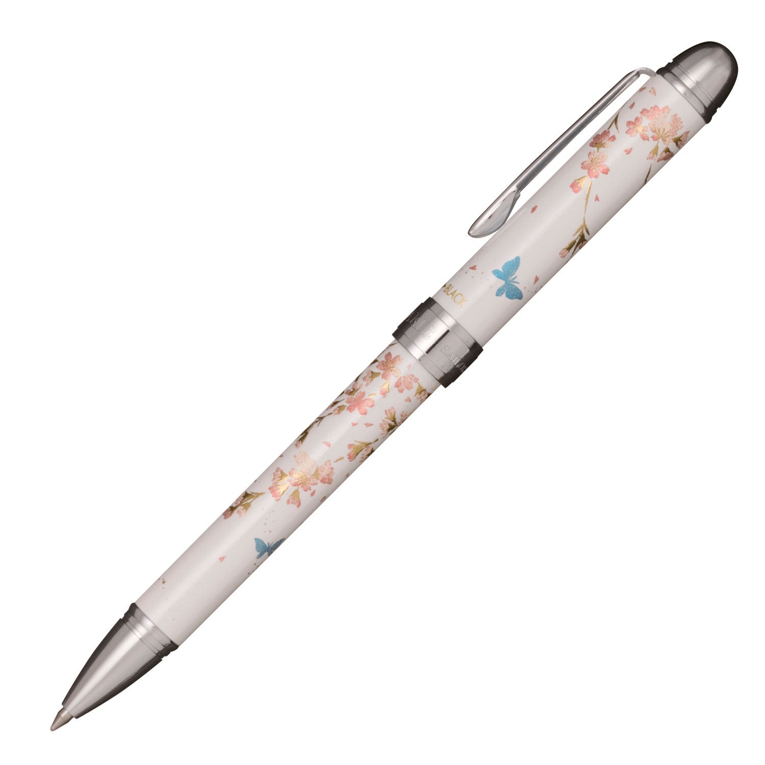 Elegant Maki-e [Weeping Cherry Blossom] (2-color ballpoint pen + mechanical pencil)