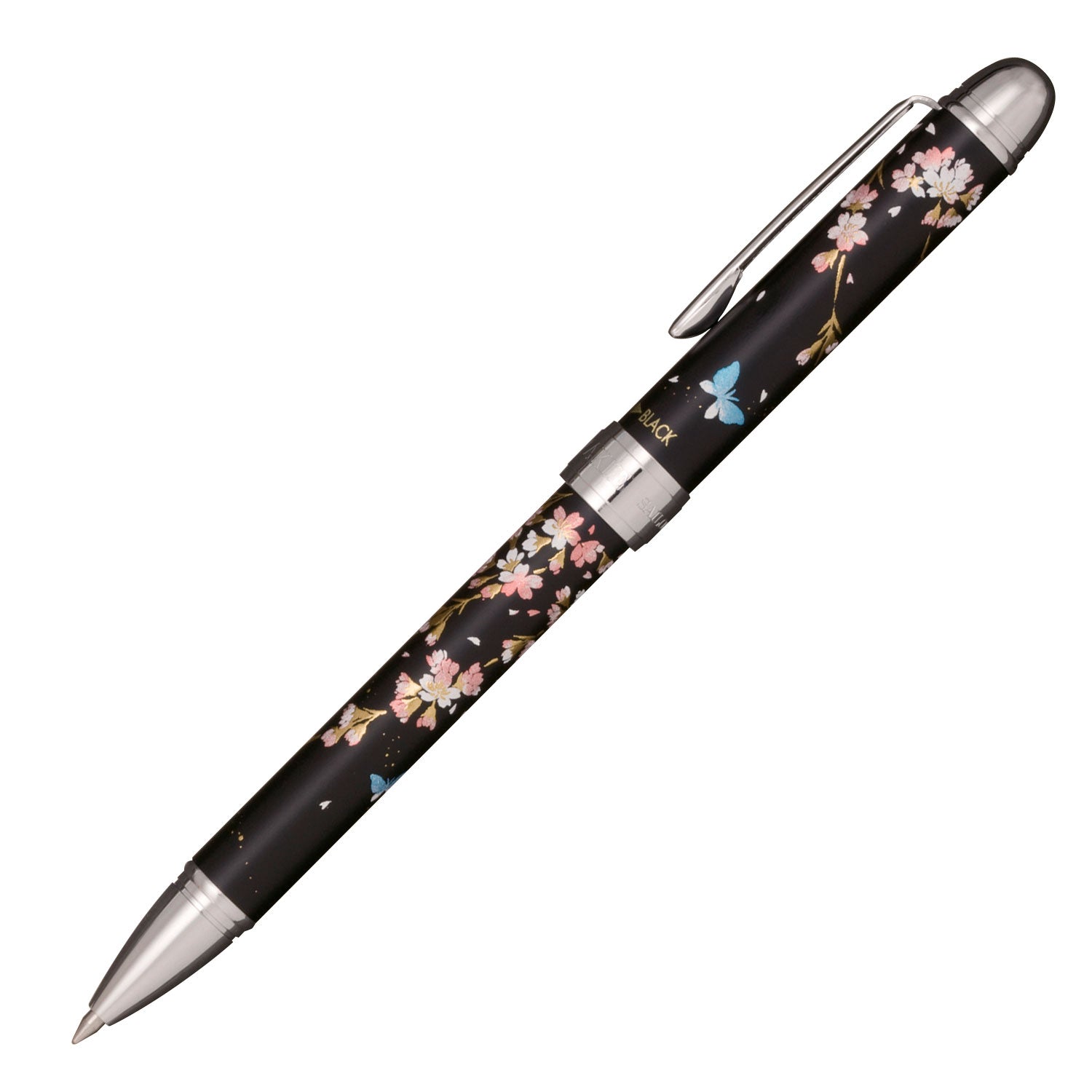 Elegant Maki-e [Weeping Cherry Blossom] (2-color ballpoint pen + mechanical pencil)