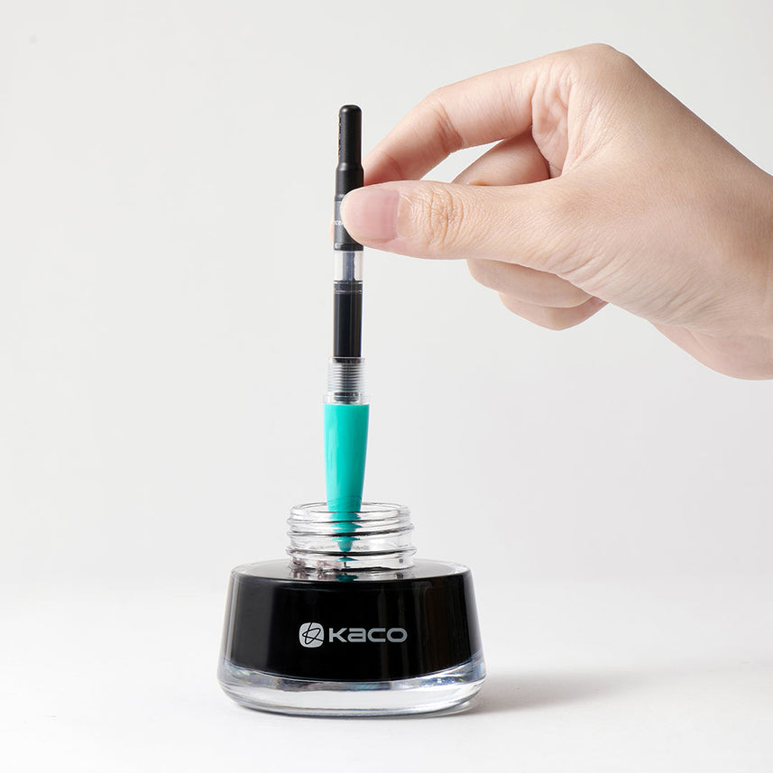 Kaco | Fountain Pens | 0.5mm | Black Ink | Retro | Paper Box Packaging