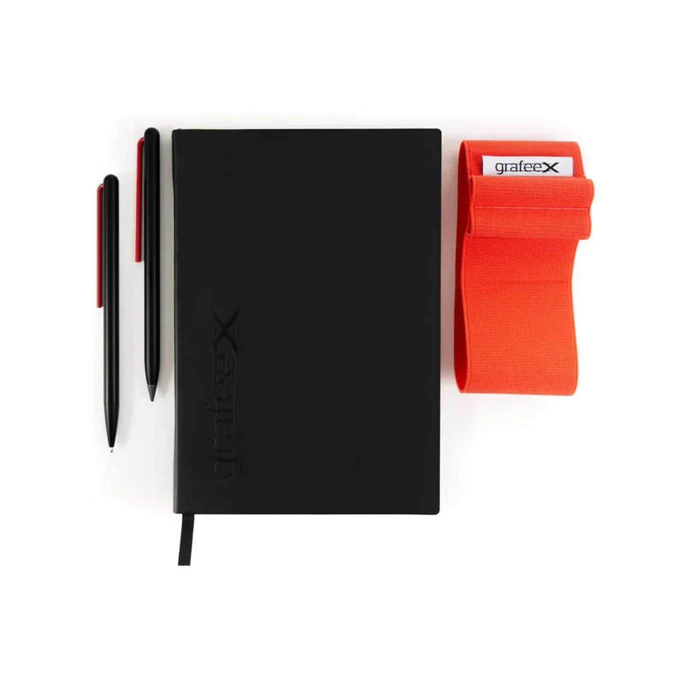 Pininfarina Grafeex Writing Pencil & Ballpoint Set with Stone Paper Notebook – Red