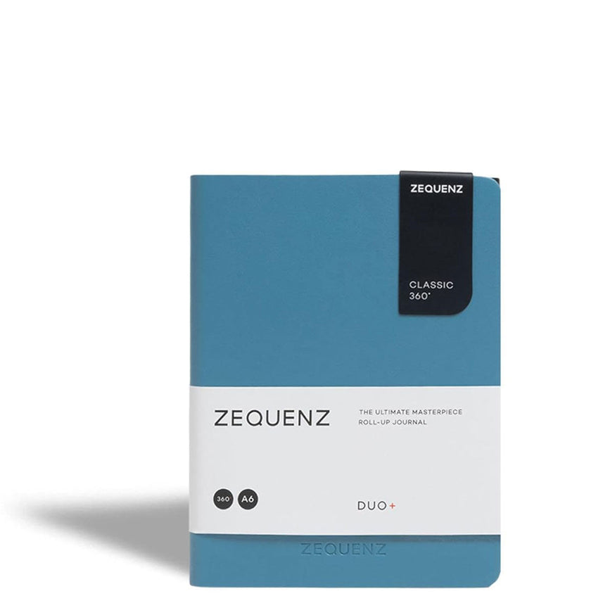Zequenz A6 Notebook – Arctic Sky | Ruled & Blank | 320 Pages, 70 GSM |Handmade|Ideal for Journaling & Note-Taking| DUO+ Series