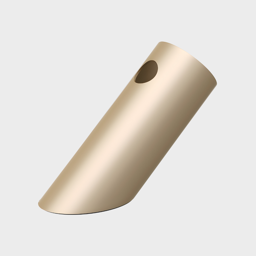 White Design | Pen Holder | Desktop Organizer | Tilted Aluminum Cylinder