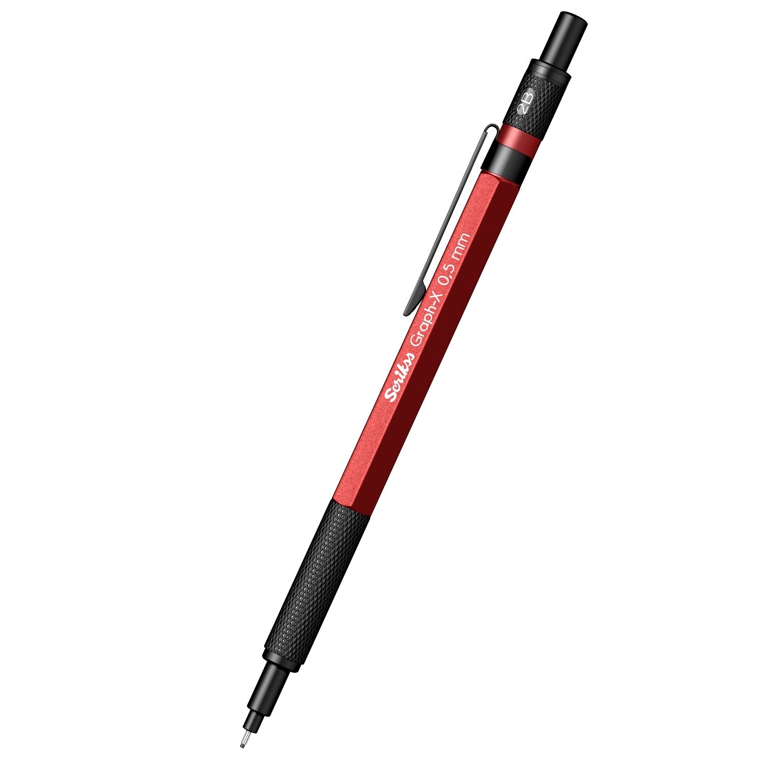 Scrikss | Graph-X | Mechanical Pencil | Metallic Red | 0.5mm