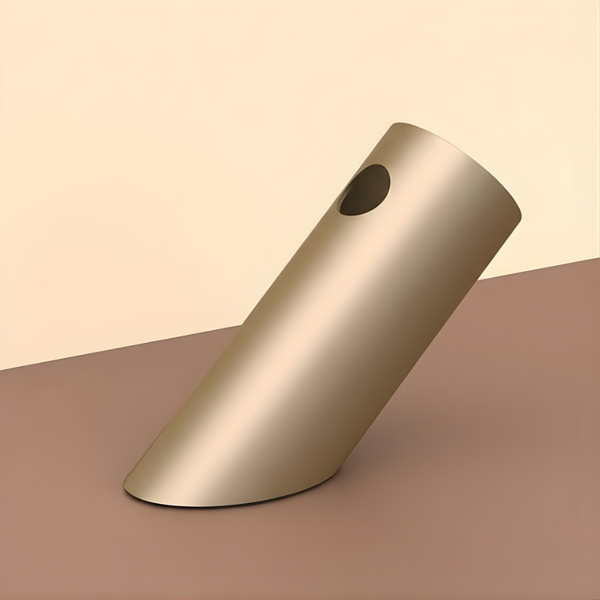 White Design | Pen Holder | Desktop Organizer | Tilted Aluminum Cylinder