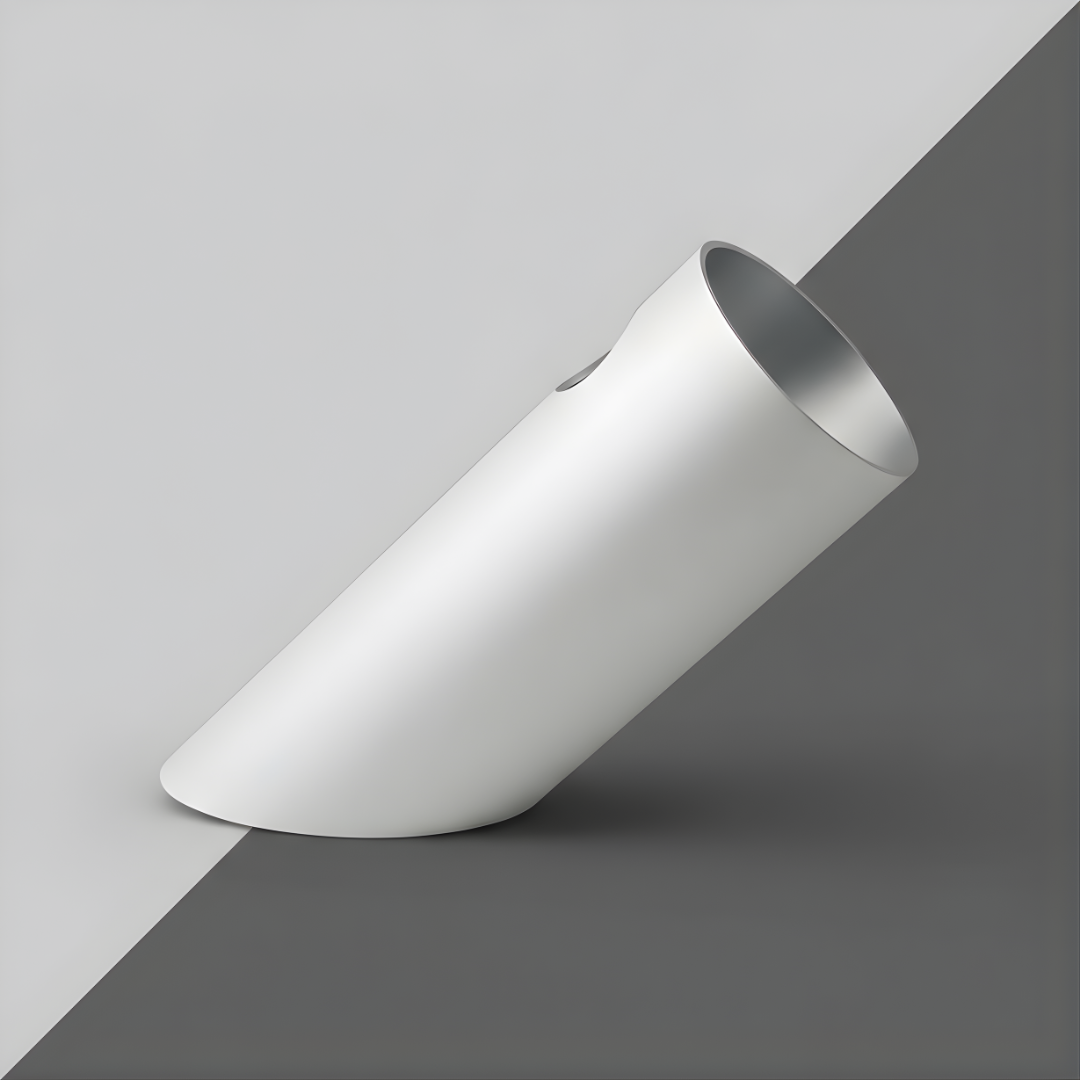 White Design | Pen Holder | Desktop Organizer | Tilted Aluminum Cylinder