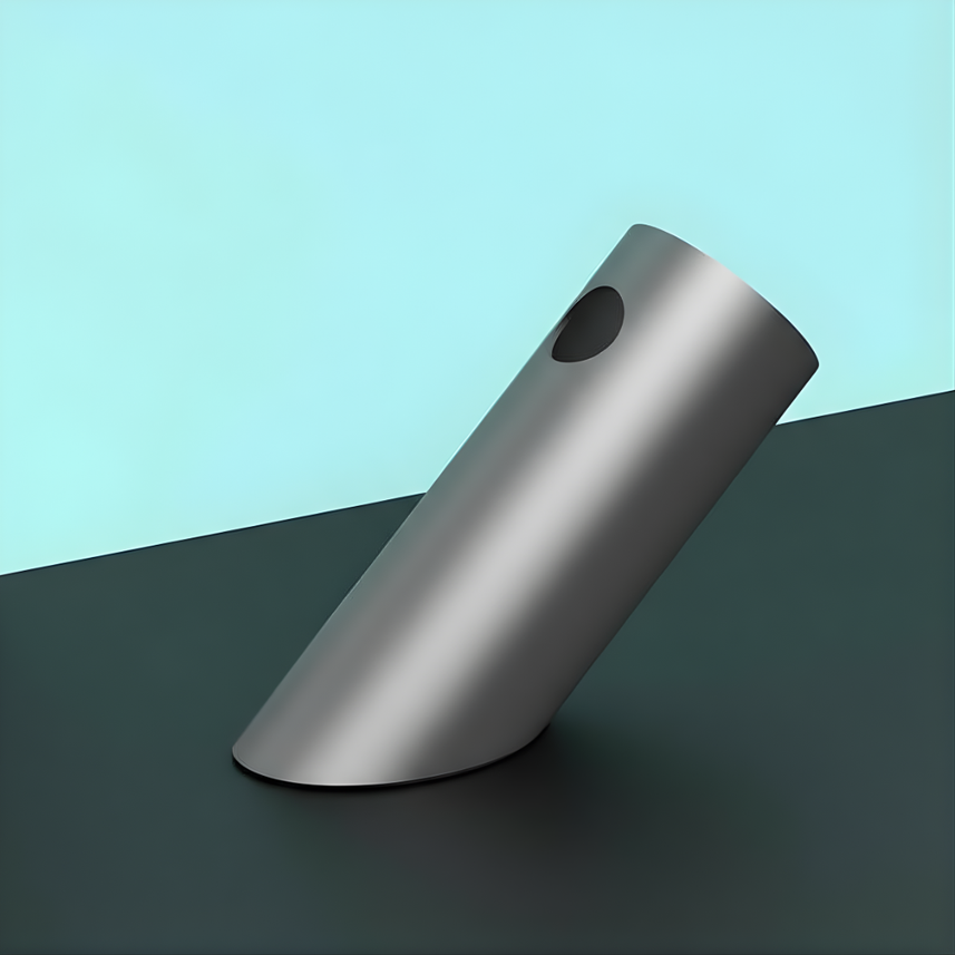 White Design | Pen Holder | Desktop Organizer | Tilted Aluminum Cylinder