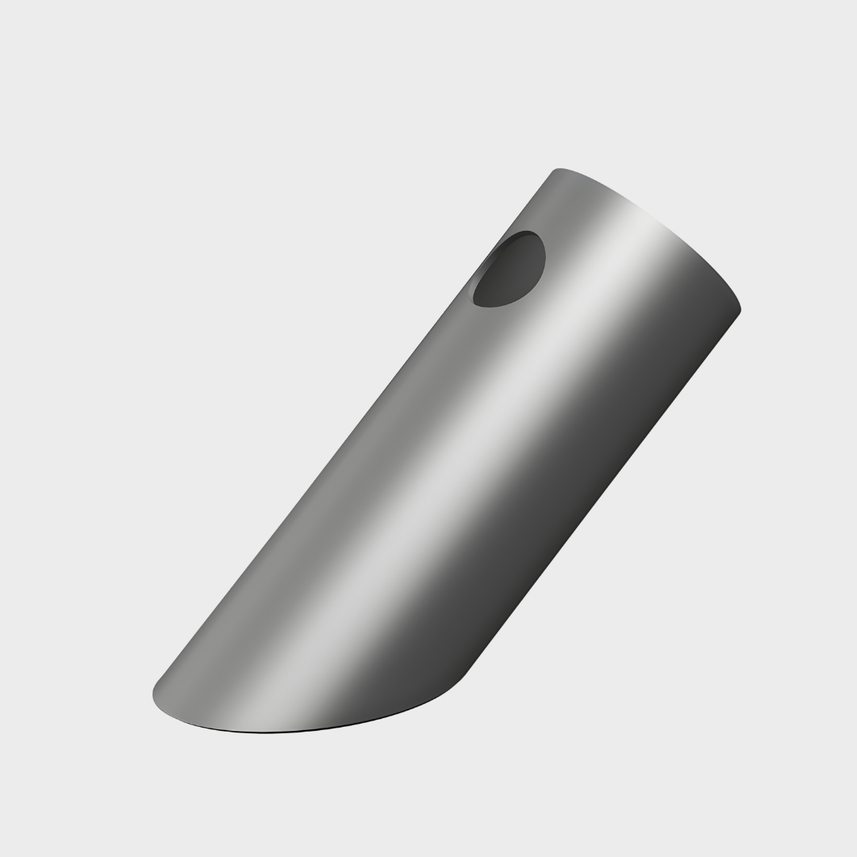 White Design | Pen Holder | Desktop Organizer | Tilted Aluminum Cylinder