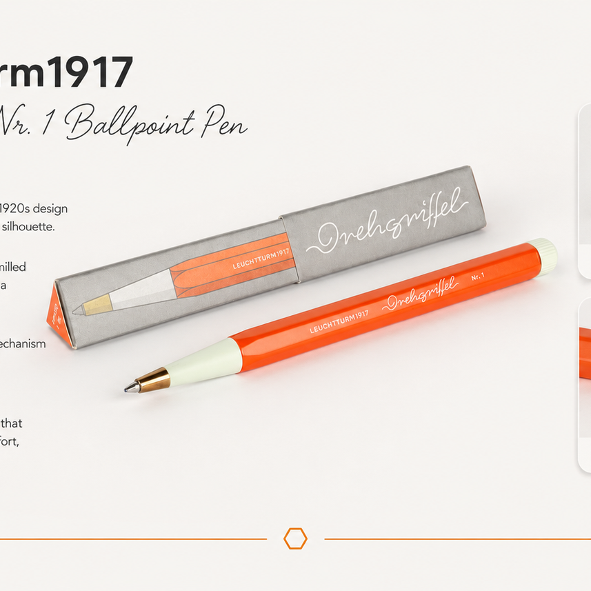 LEUCHTTURM1917 Drehgriffel No.1 Ballpoint Pen - Fox Red