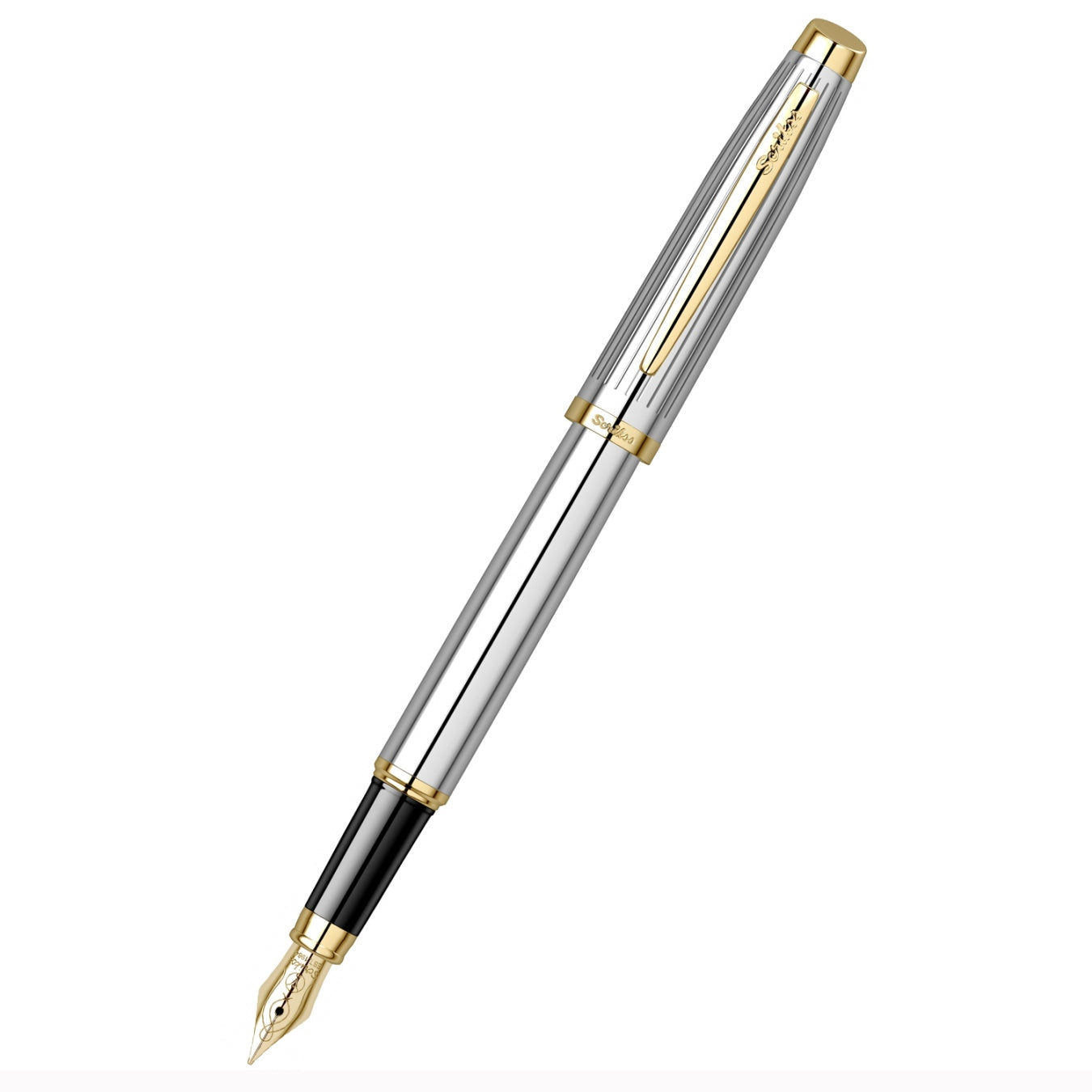 Scrikss | Oscar 39 | Fountain Pen | Chrome-GT- Medium