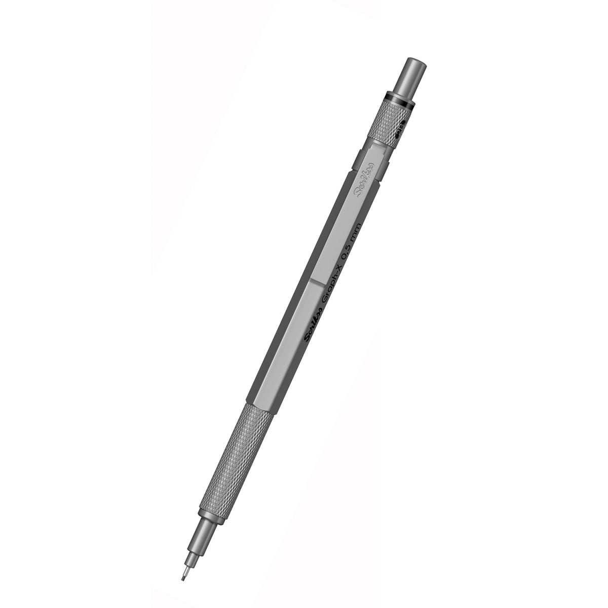 Scrikss | Graph-X | Mechanical Pencil | Satin Grey | Titanium | 0.7mm
