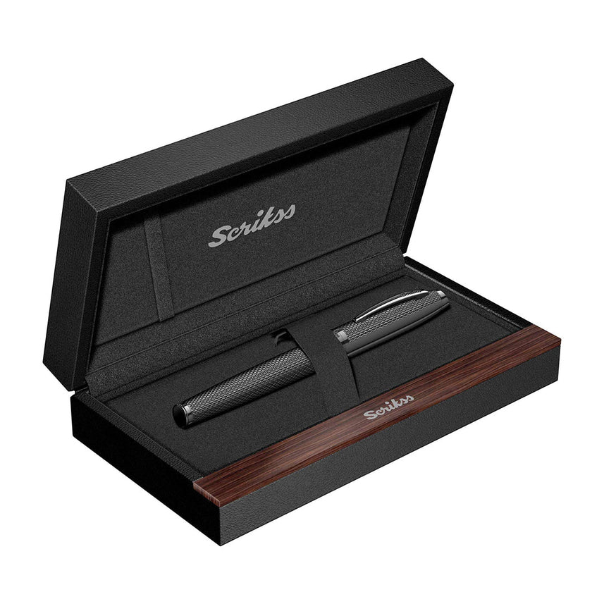 Scrikss | Oscar 390 | Fountain Ink Pen | Medium | Matt Black