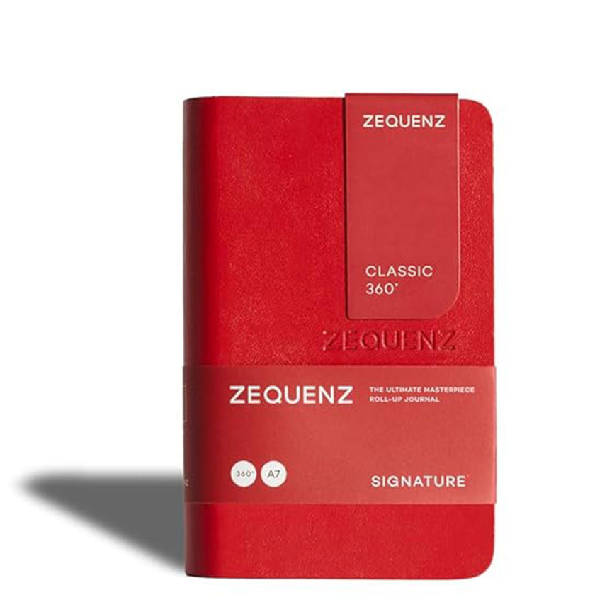 Zequenz Signature Classic 360 Notebook A7 Red Lined