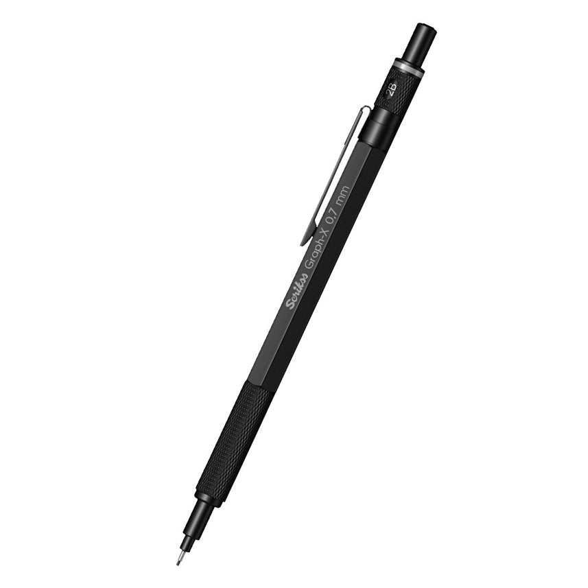 Scrikss | Graph-X | Mechanical Pencil | Matte Black | 0.7mm