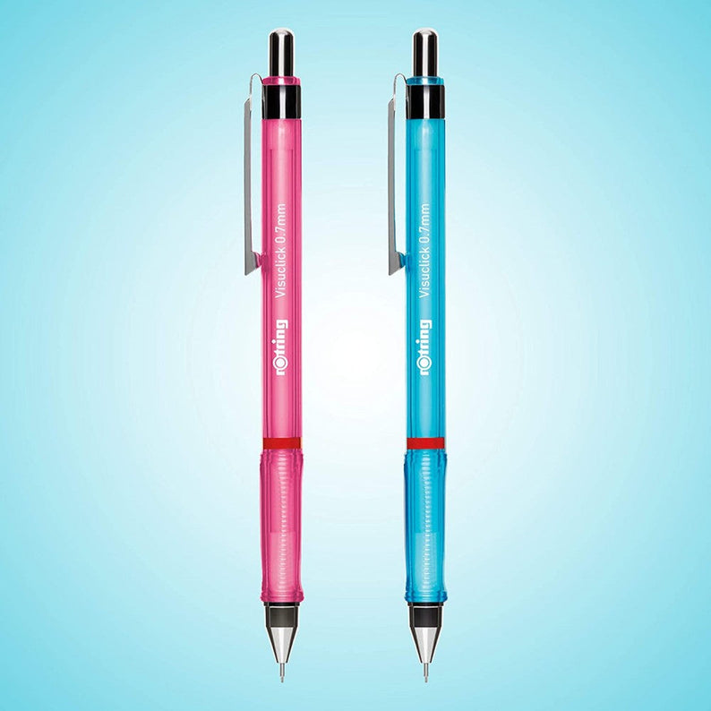 Rotring | Visuclick | Mechanical Pencil | 0.7 mm | Pink And Blue | Pack Of 2