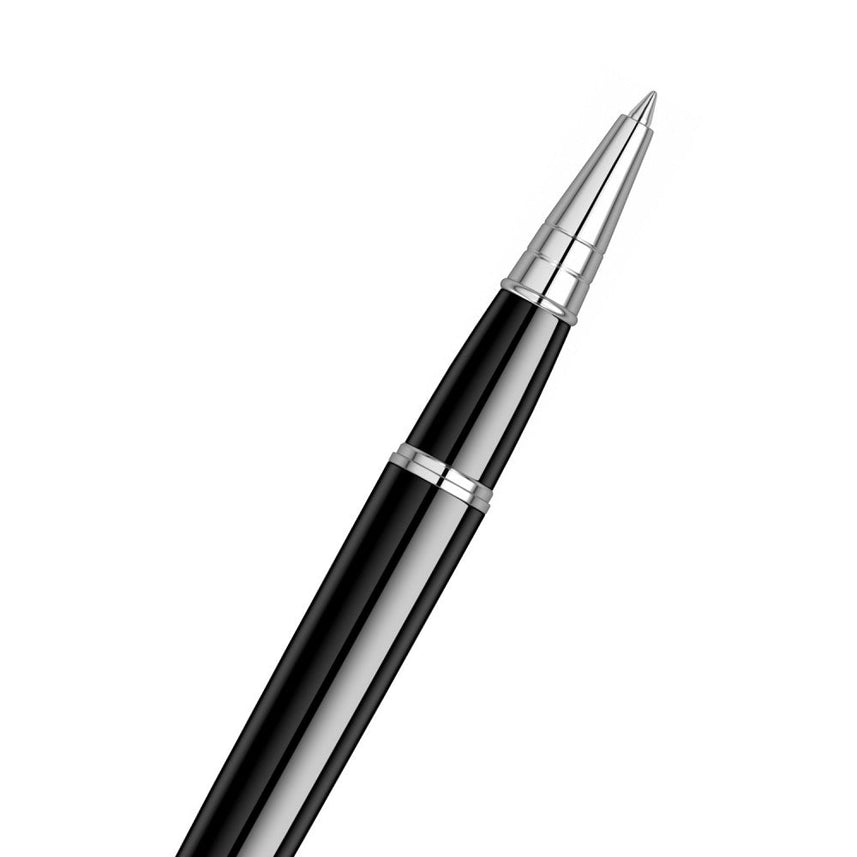 Scrikss | Honour 38 | Glossy Black | Roller Pen | Chrome Plated Trims