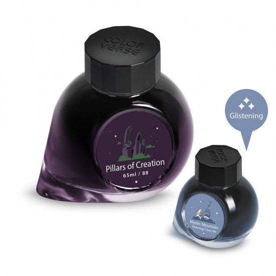 Colorverse Eye On The Universe Pillars Of Creation & Mystic Mountain Fountain Pen Ink – 65ml & 15ml Set