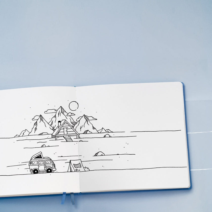 Leuchtturm1917 Plain Sketchbook 112 pages (A5+) - Lemon