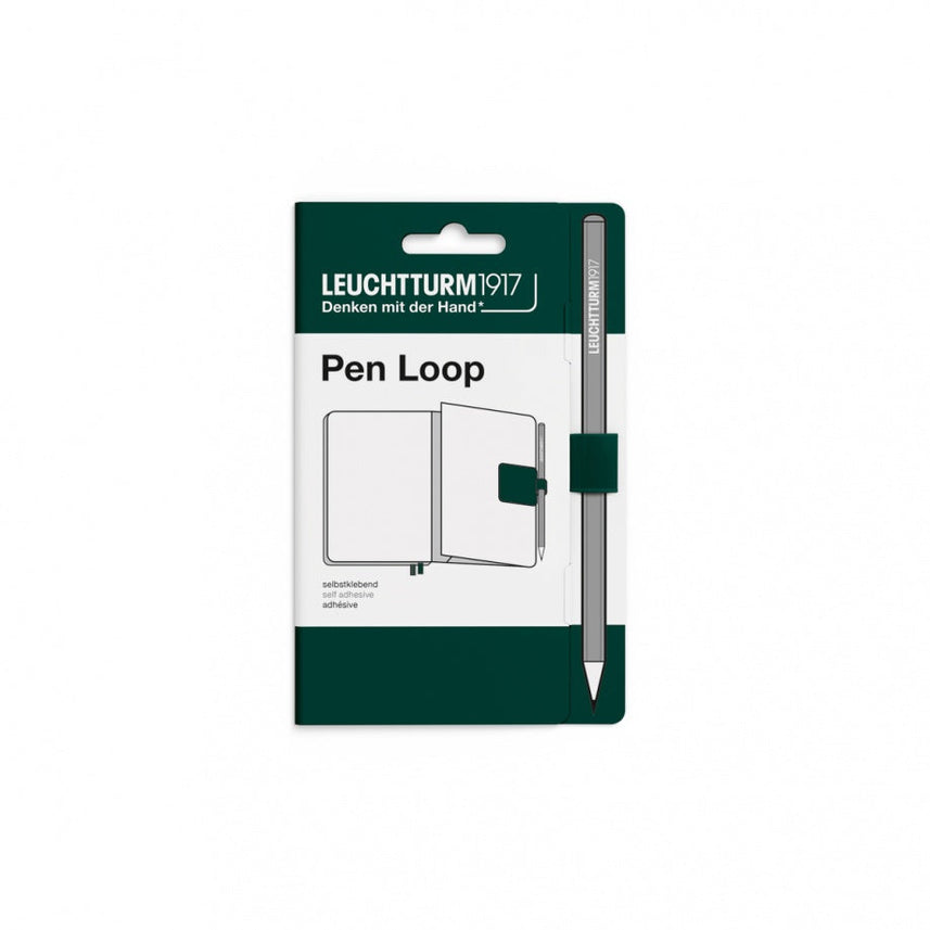 Leuchtturm1917 Pen Loop notebook and pen set in Forest Green green 
