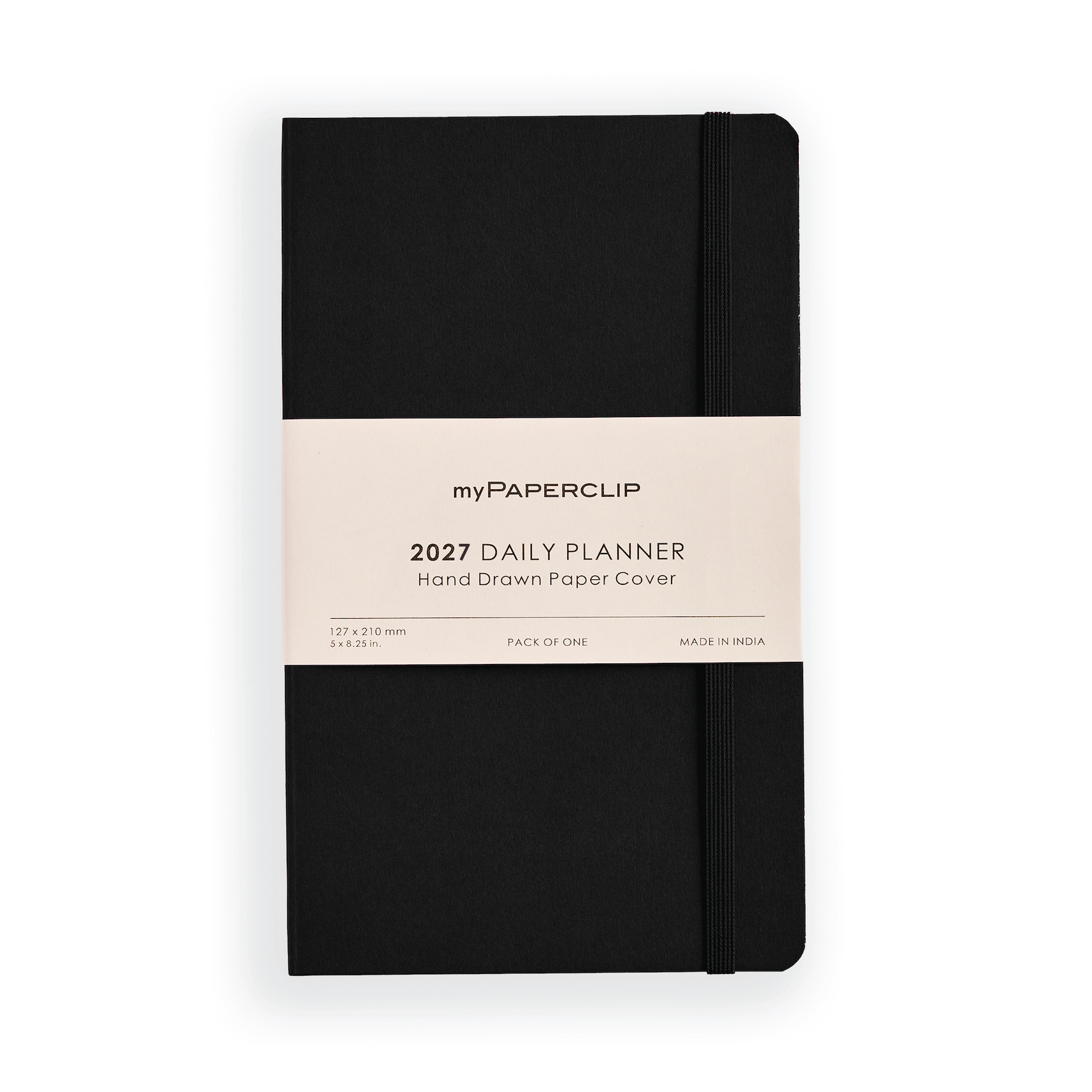 2027 Daily Planner Model M1 (Soft Cover) - Black
