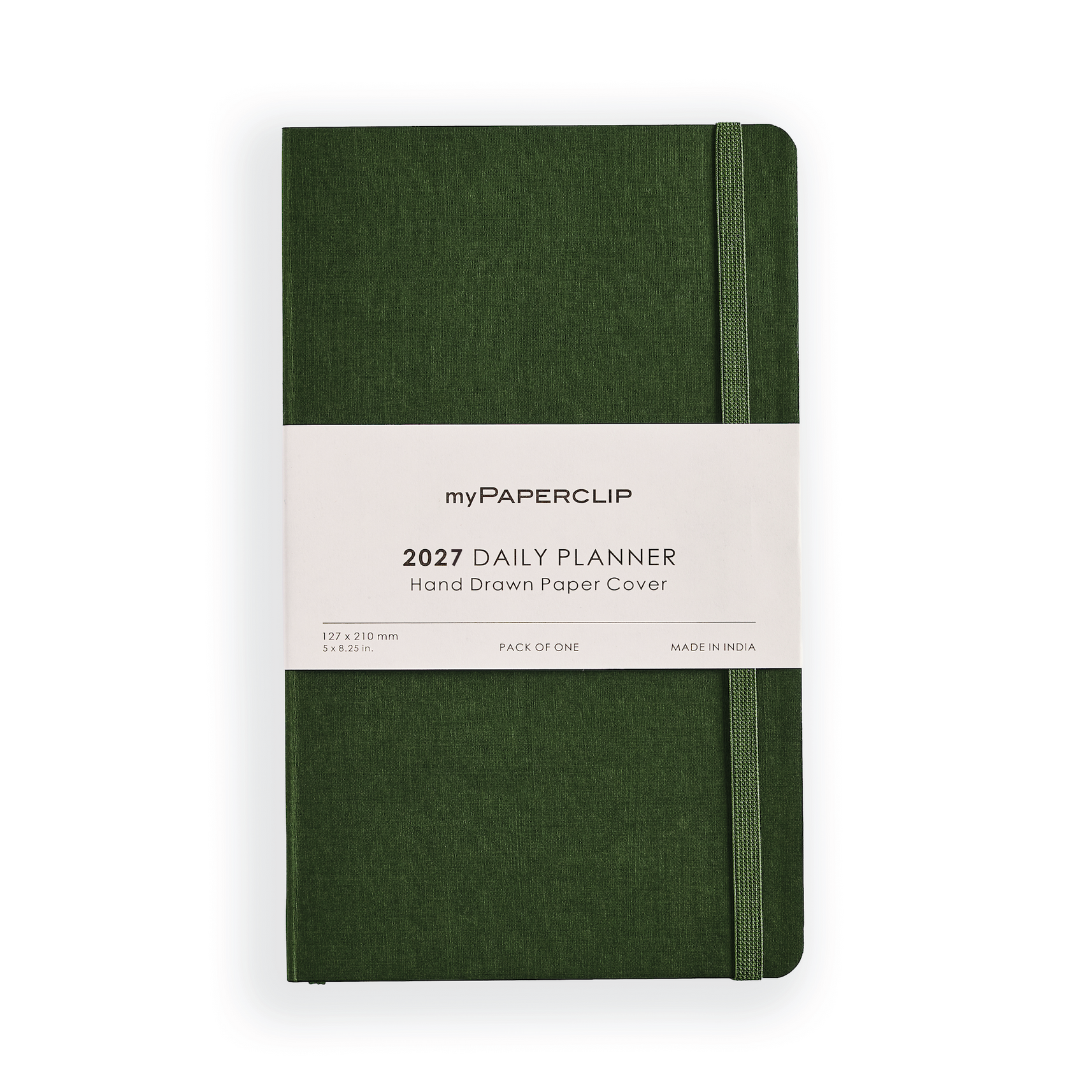2027 Daily Planner Model M1 (Soft Cover) - Green
