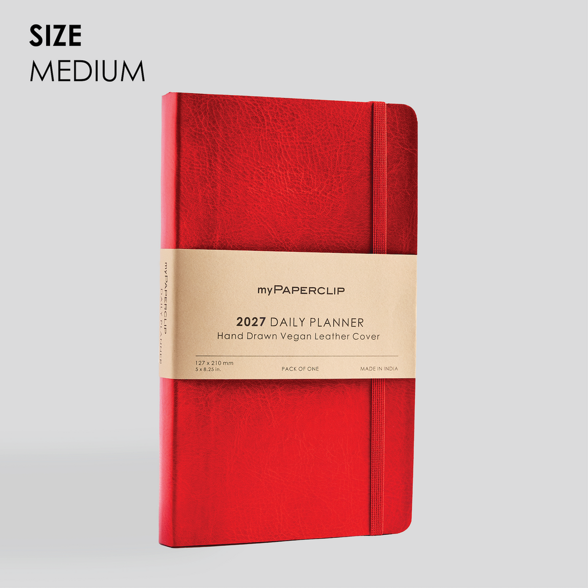 2027 Daily Planner Model M2 (Soft Cover) - Red