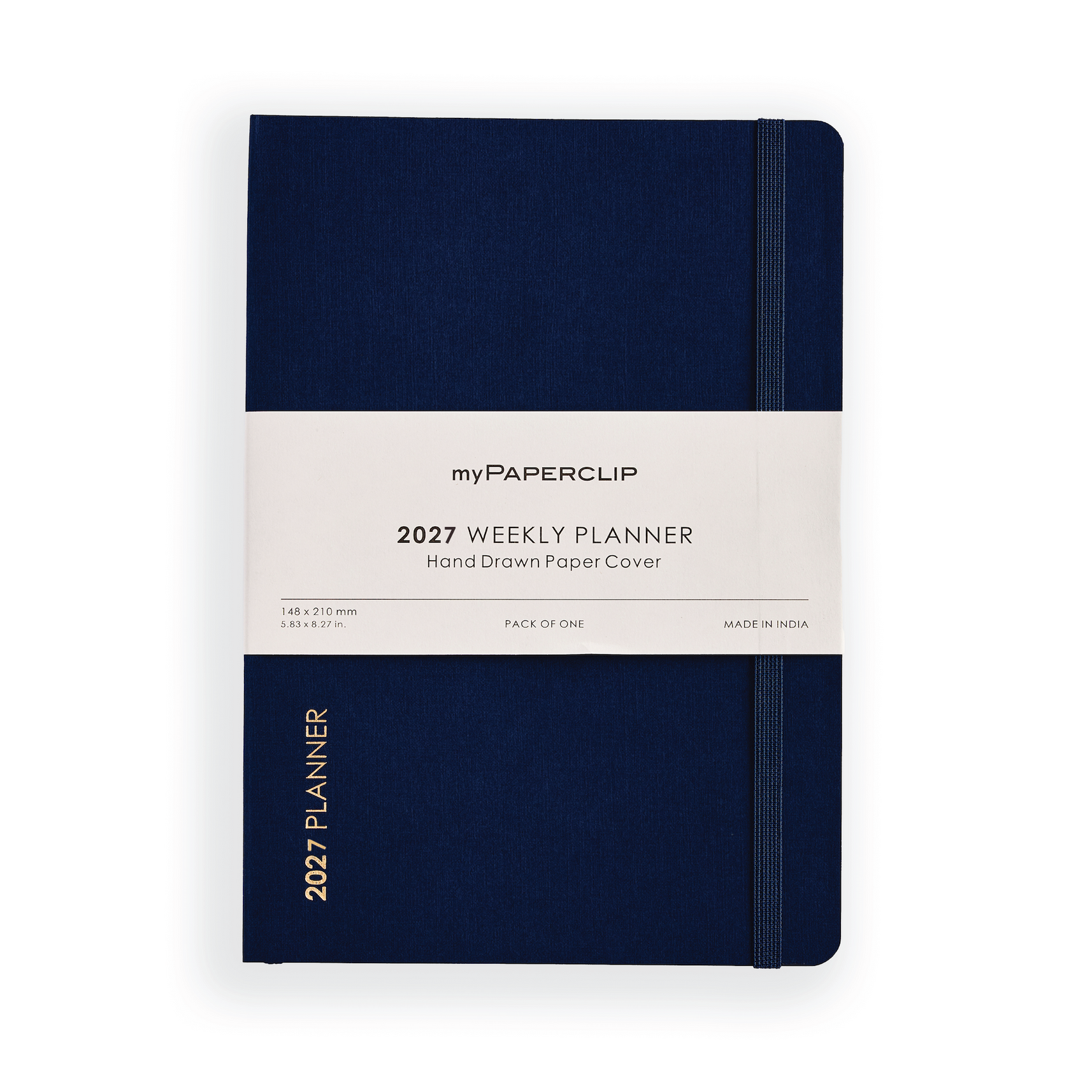 2027 Weekly Planner A5 Model D1 (Soft Cover) - Imperial Blue