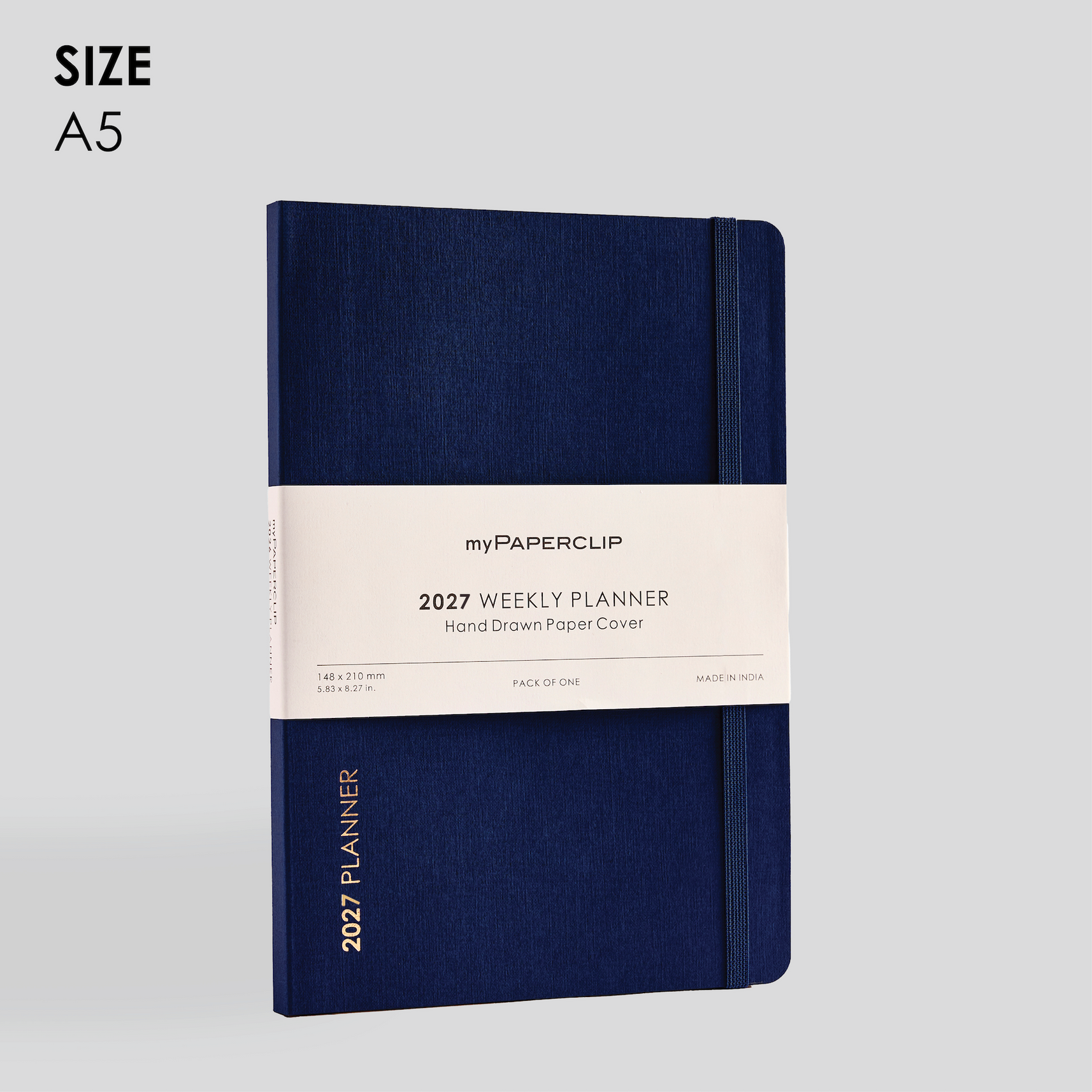 2027 Weekly Planner A5 Model D1 (Soft Cover) - Imperial Blue