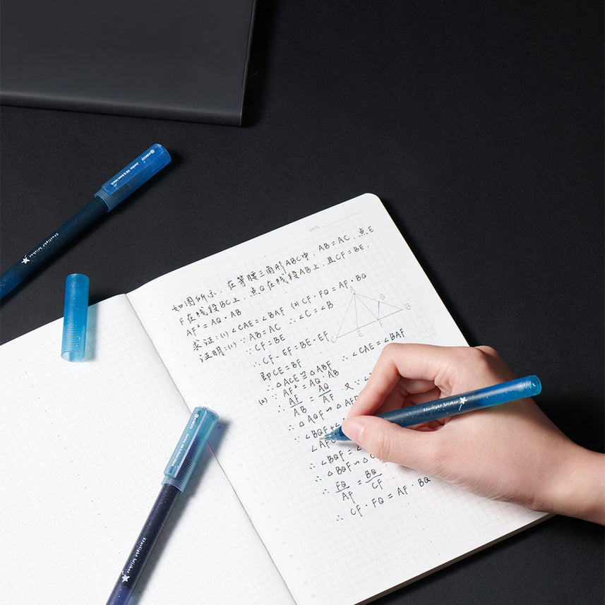 Kaco | Gel Pens | 0.5mm | Black Ink | Jumbo Starlight