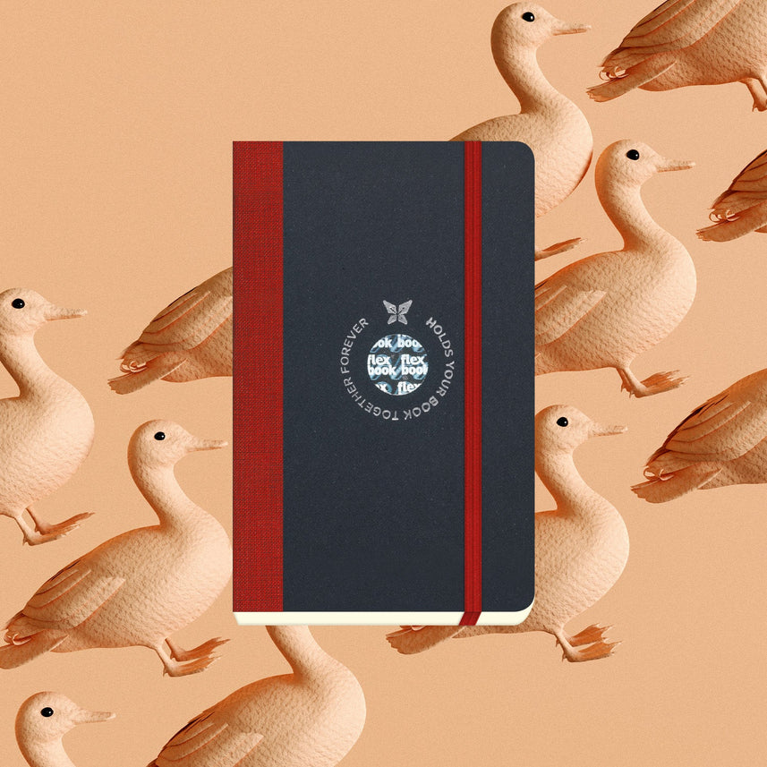 Flexbook | Ruled | Pocket A6 Size Notebook | Red | Flex Global