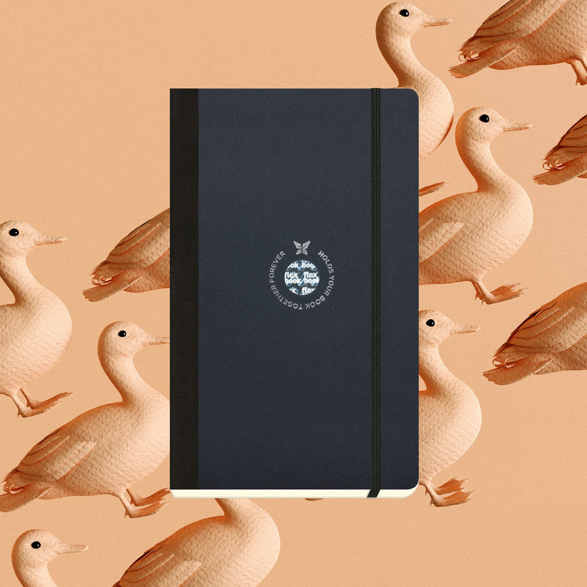 Flexbook | Open Date | Medium A5 Size Planner | Black | Flex Global