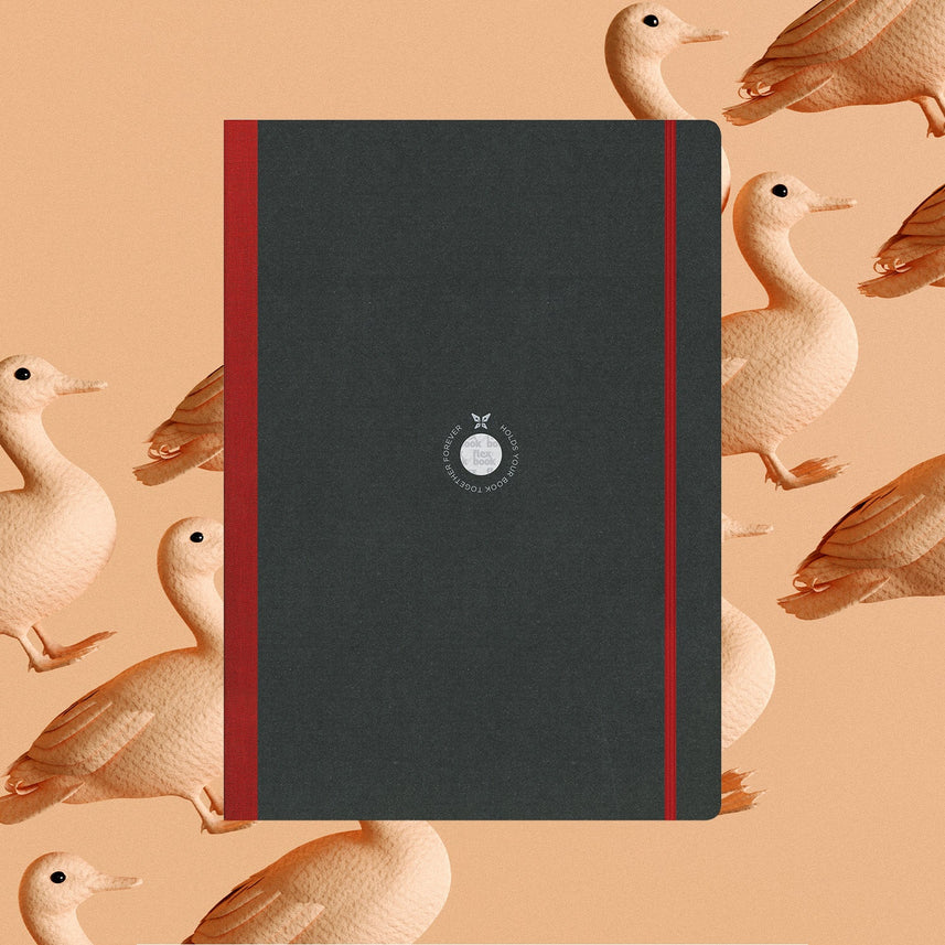 Flexbook | Blank | Large A4 Size Sketchbook | Red | Flex Global Sketchbook