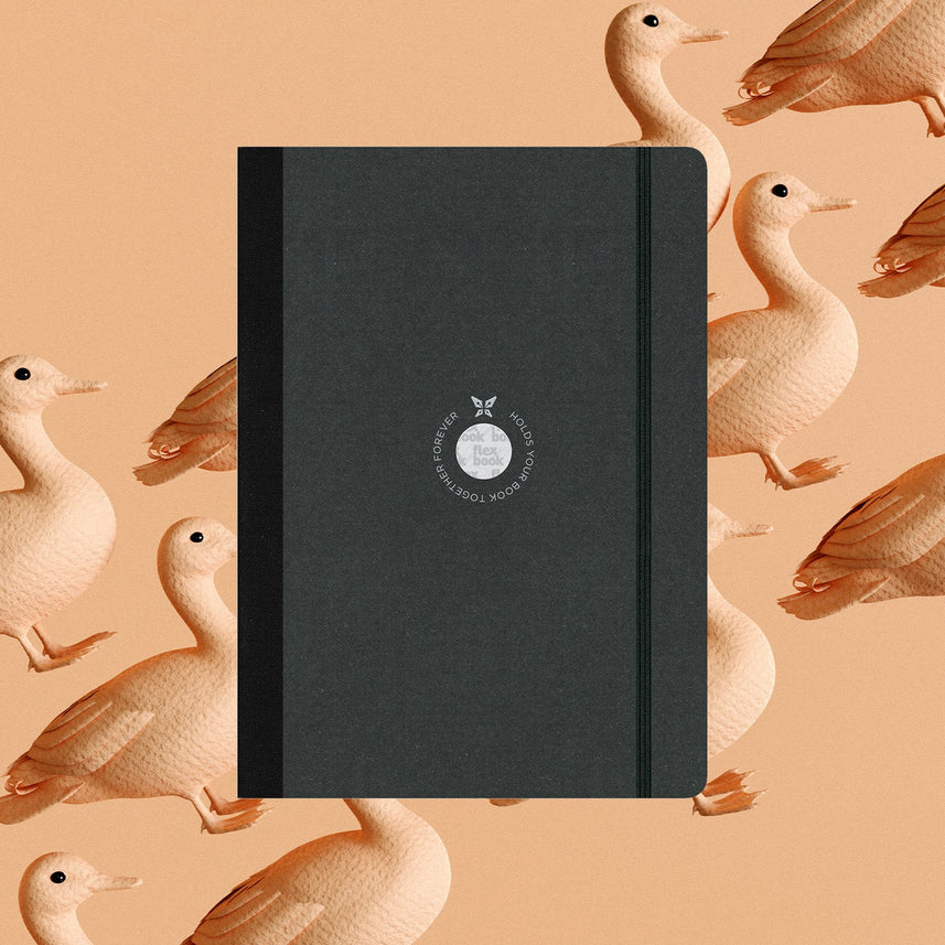 Flexbook | Blank | Medium A5 Size Sketchbook | Black | Flex Global Sketchbook