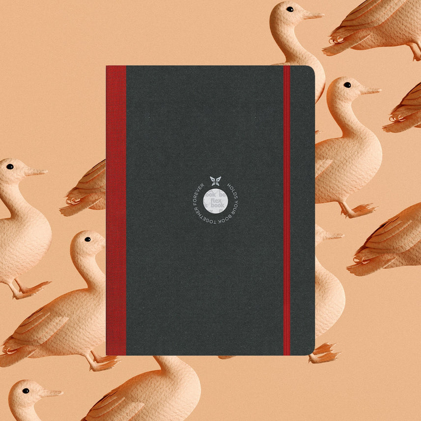 Flexbook | Blank | Medium A5 Size Sketchbook | Red | Flex Global Sketchbook