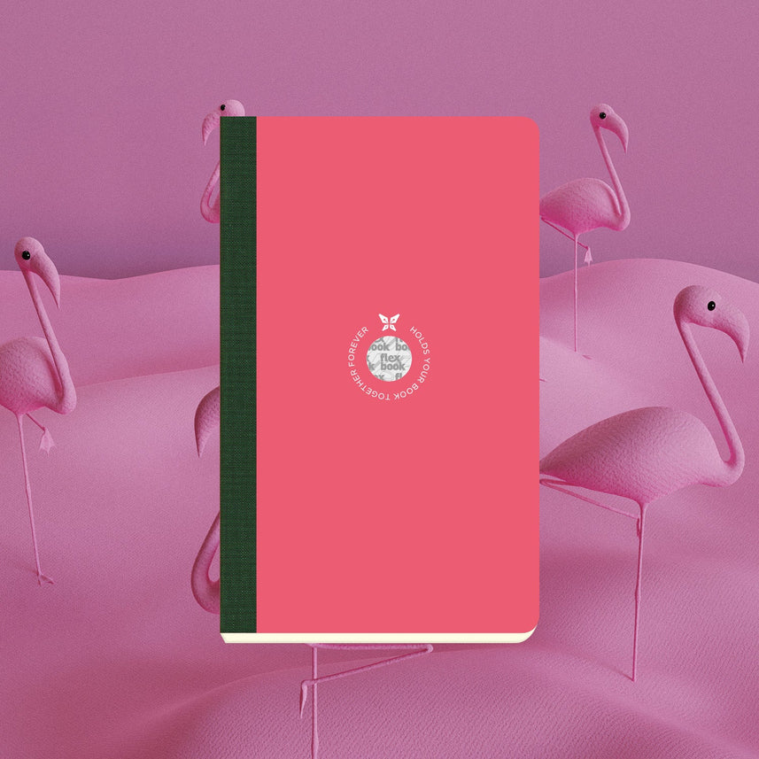 Flexbook | Ruled | Medium A5 Size Notebook | Pink | Smartbook