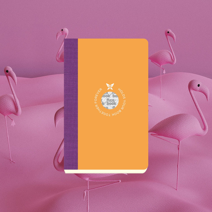 Flexbook | Ruled | Pocket A6 Size Notebook | Orange | Smartbook