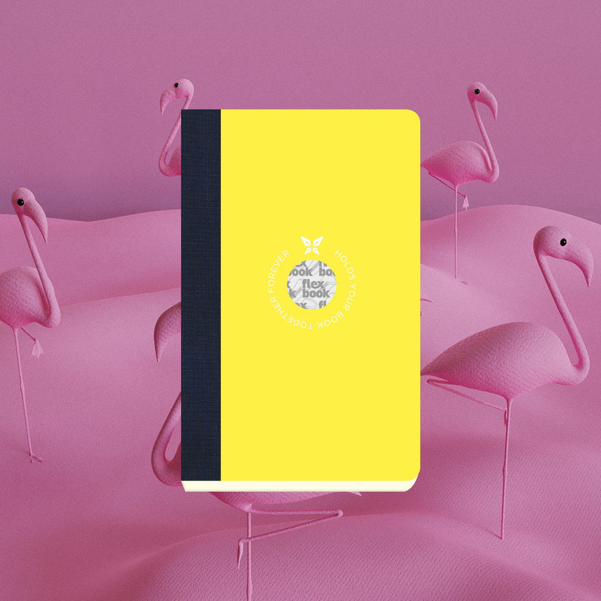 Flexbook | Ruled | Pocket A6 Size Notebook | Yellow | Smartbook