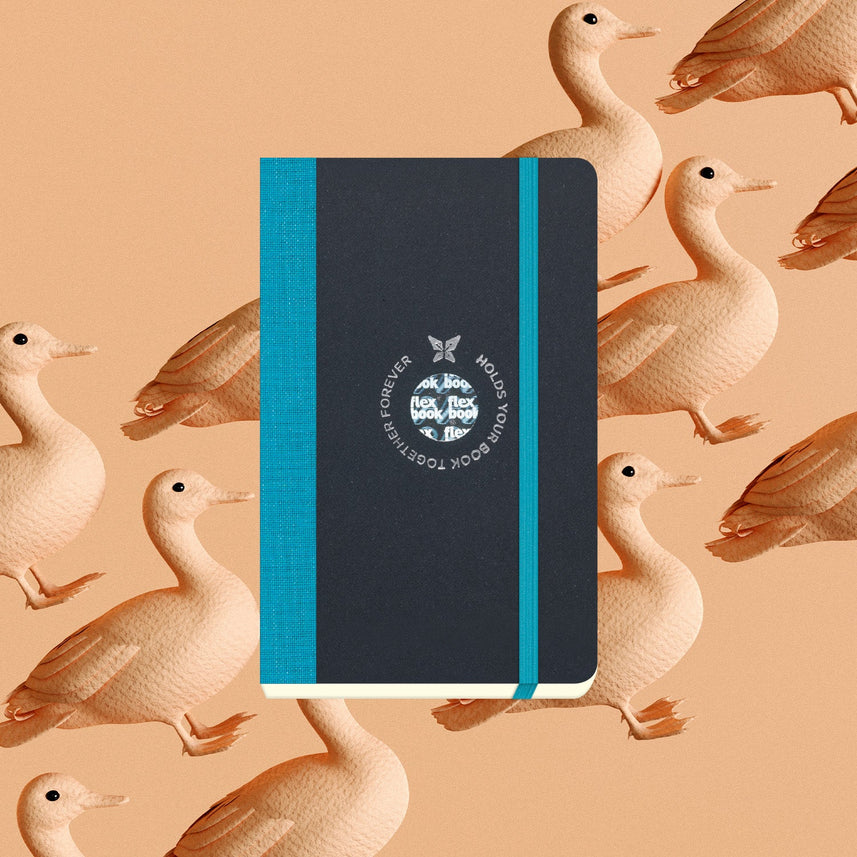 Flexbook | Ruled | Pocket A6 Size Notebook | Turquoise | Flex Global