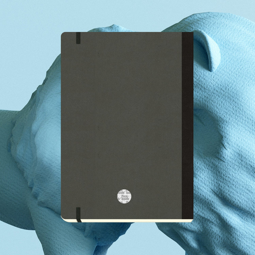 Flexbook | Ruled | Large B5 Size Notebook | Off Black | Adventure Series