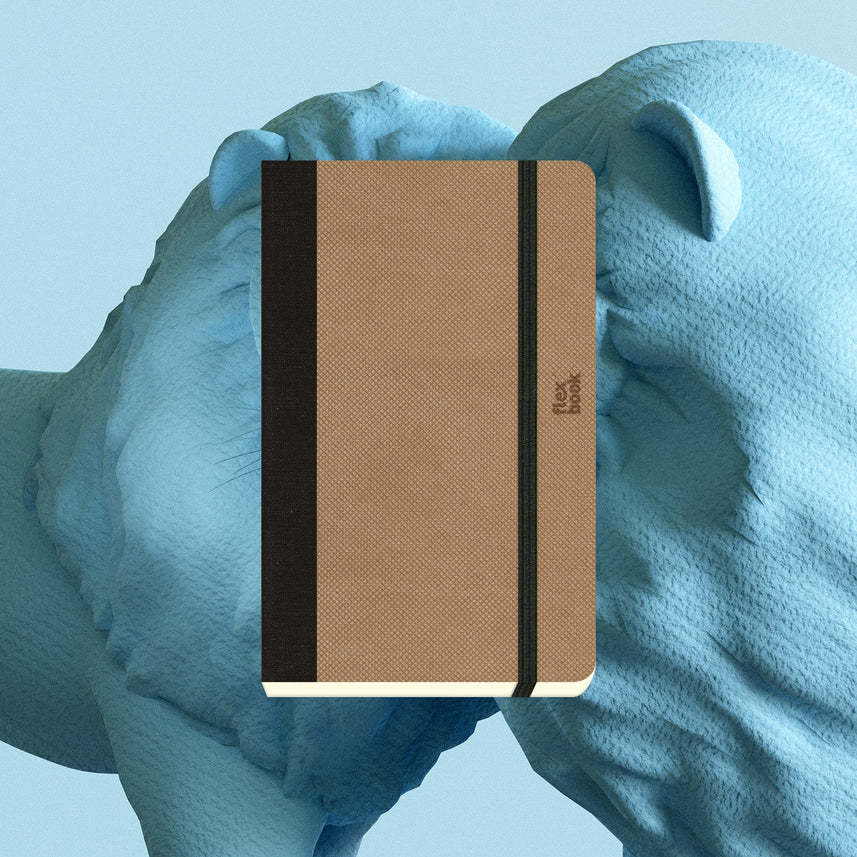 Flexbook | Ruled | Pocket A6 Size Notebook | Camel | Adventure Series