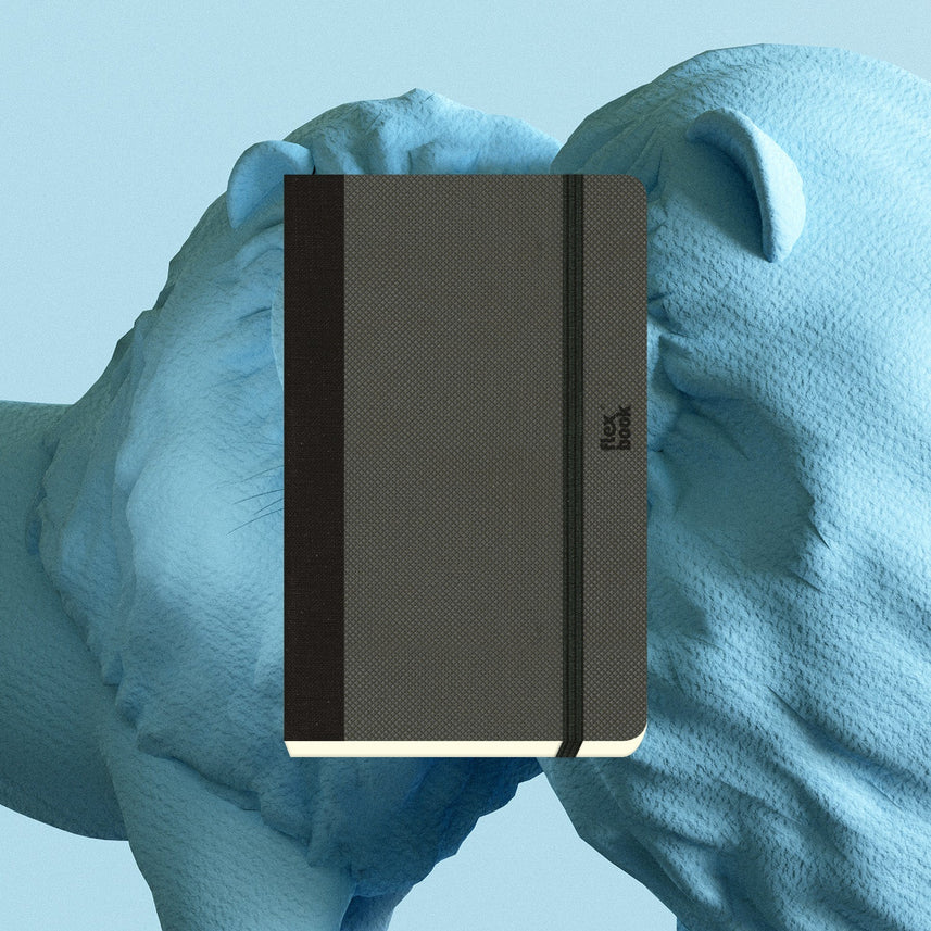 Flexbook | Dotted | Pocket A6 Size Notebook | Off Black | Adventure Series