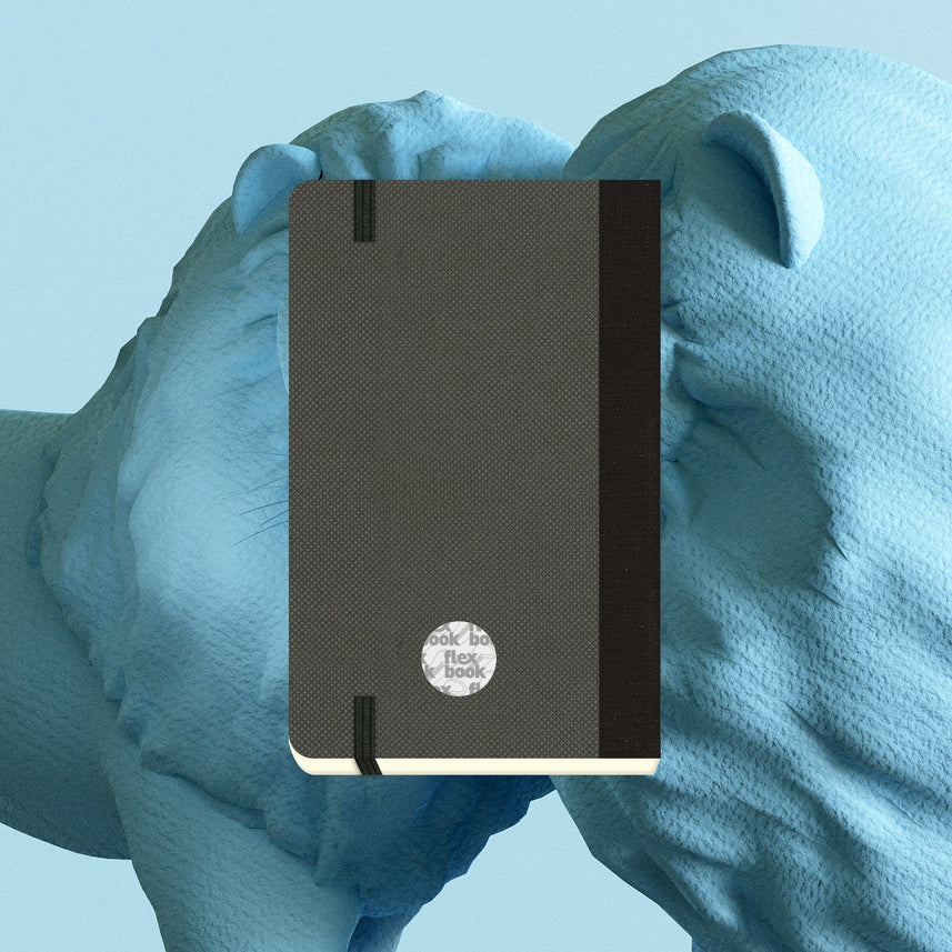 Flexbook | Dotted | Pocket A6 Size Notebook | Off Black | Adventure Series