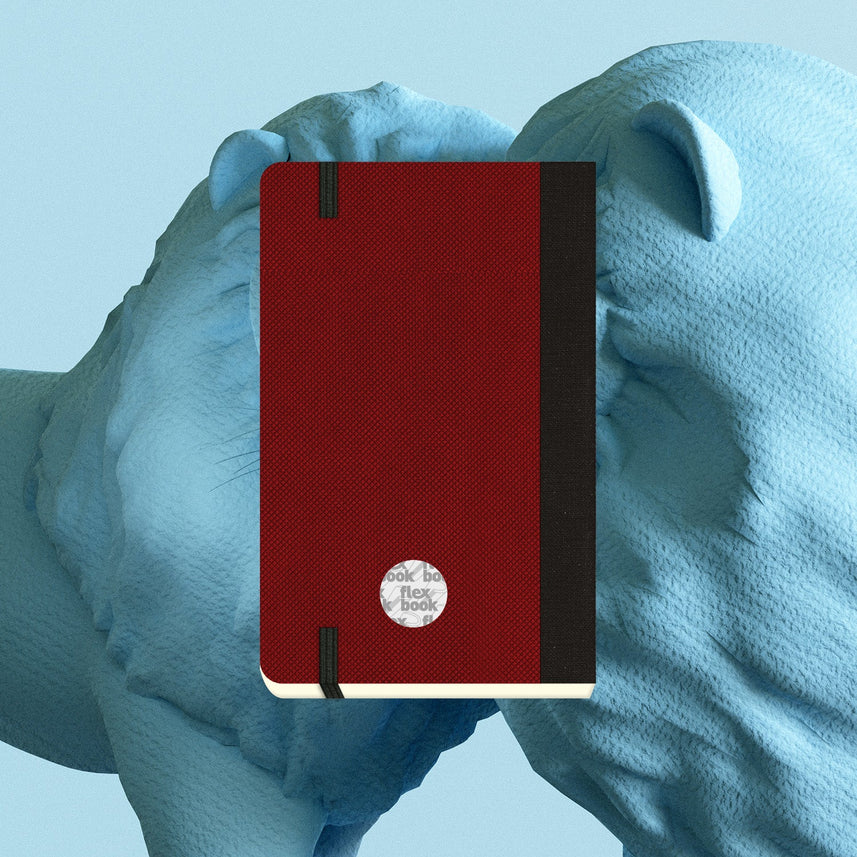 Flexbook | Ruled | Pocket A6 Size Notebook | Red | Adventure Series